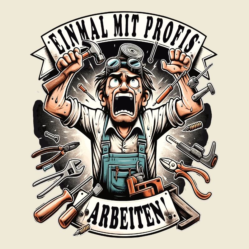 Craftsmen work with professionals for once