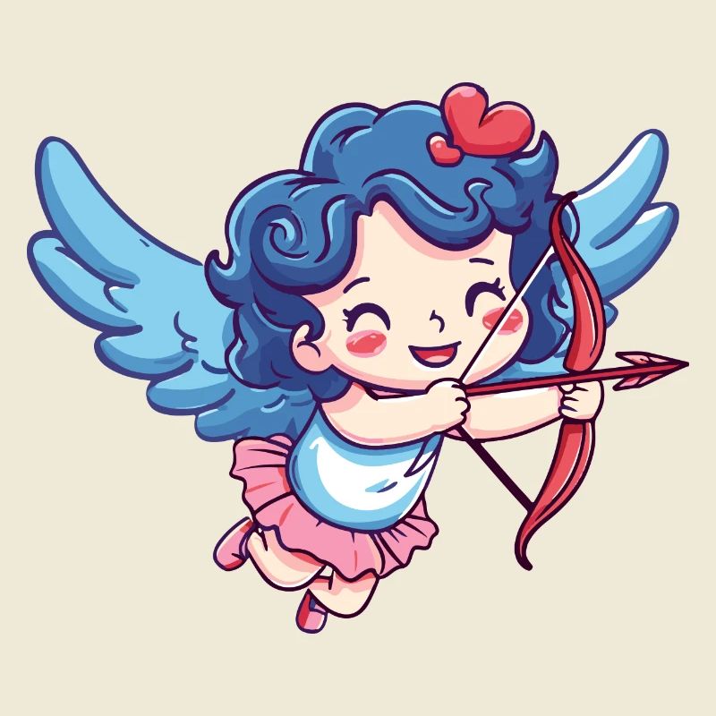 Ange arc et flèche Cupidon Saint-Valentin