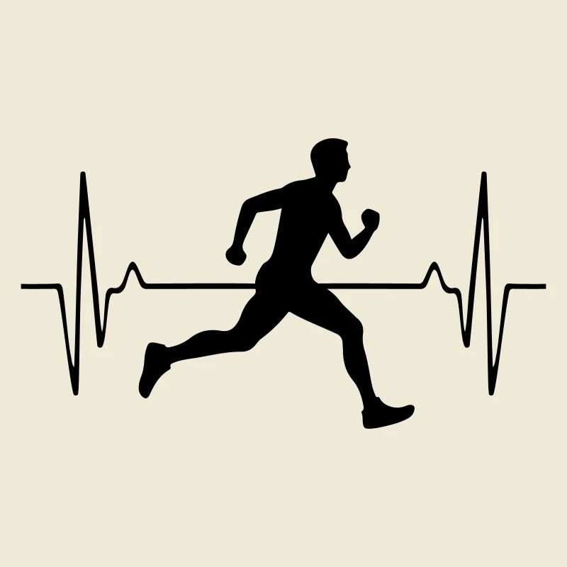Running Marathon Man Pulse Frequency