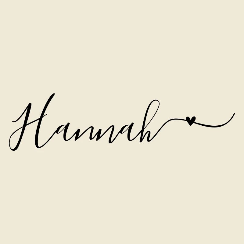 Hannah Surname First Name Decorative