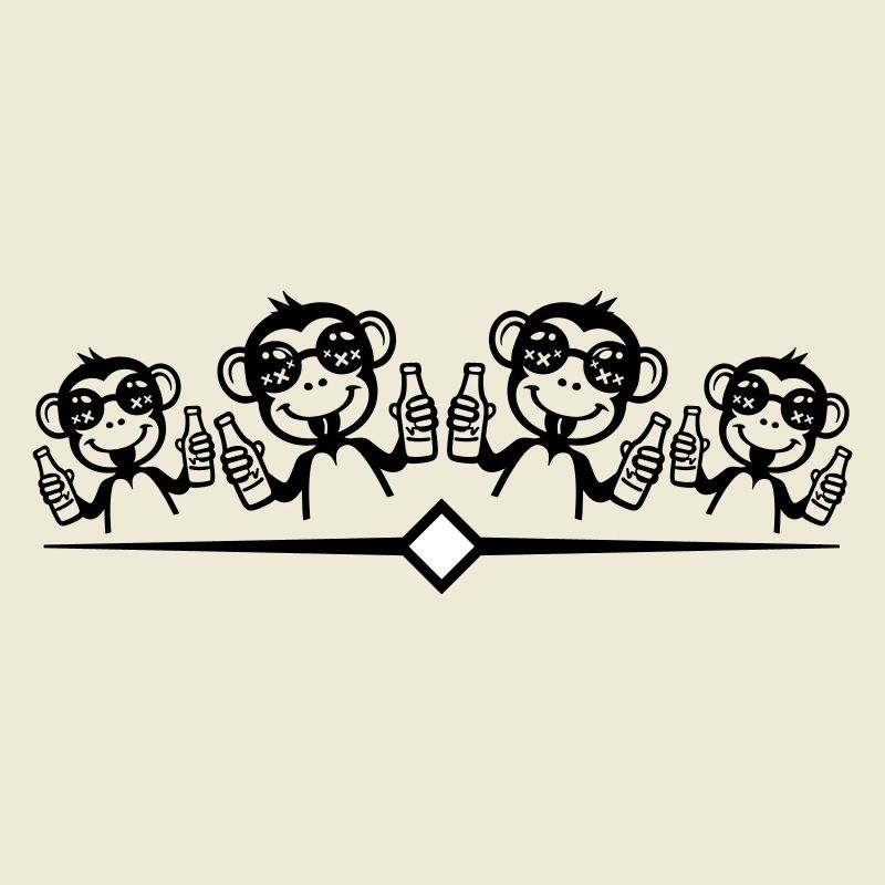 Monkey Party Team Funny
