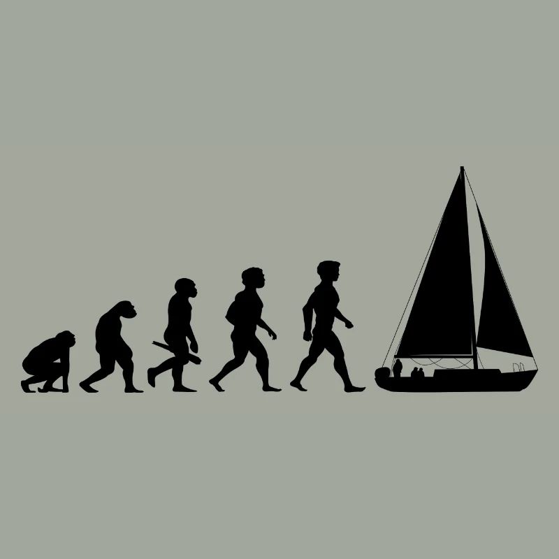 Evolution sailing sailboat sailing ship