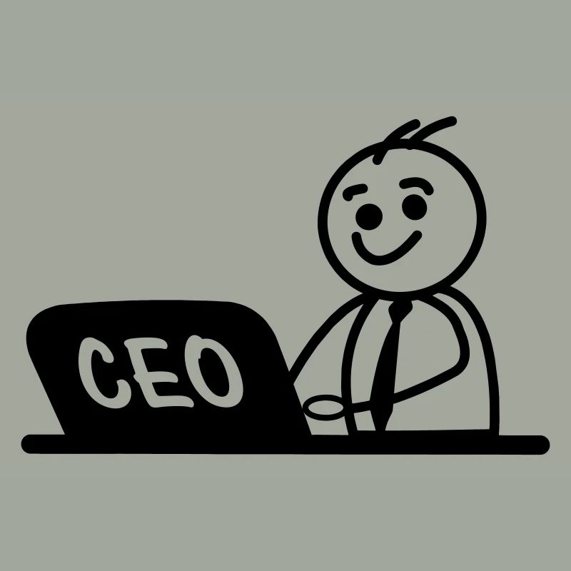 CEO von Arbeitslaptop