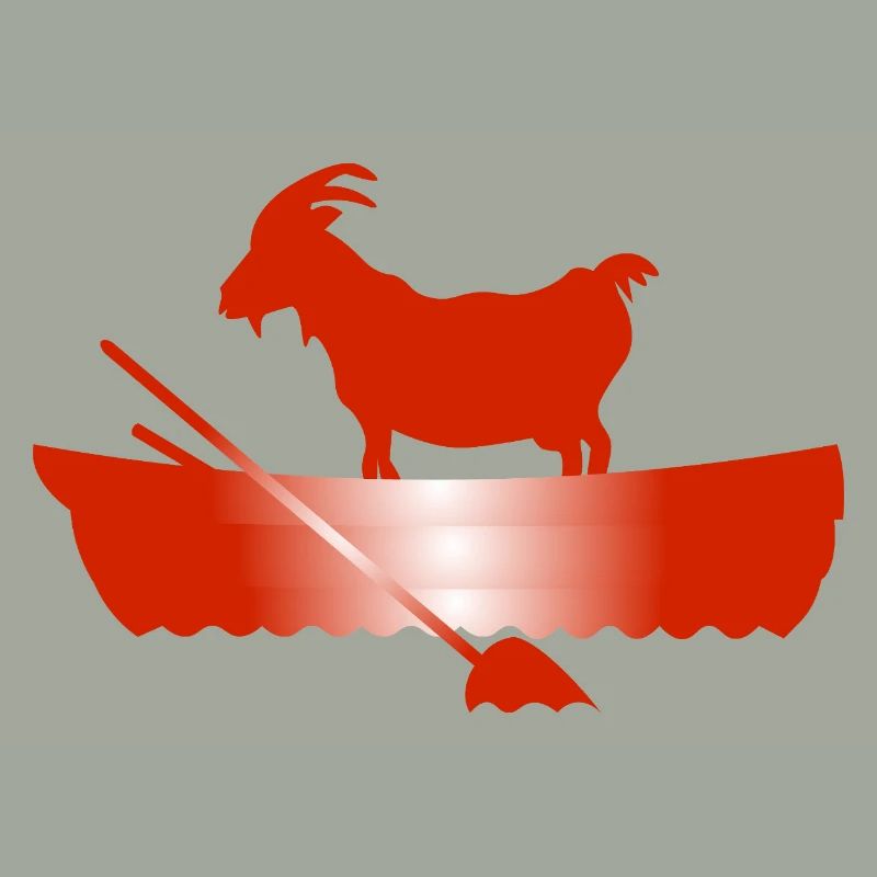G.O.A.T. Ziege im Boot