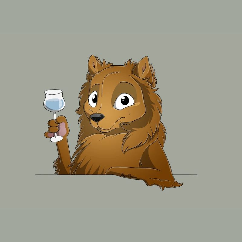 Trinkender oder treibender Spitz
