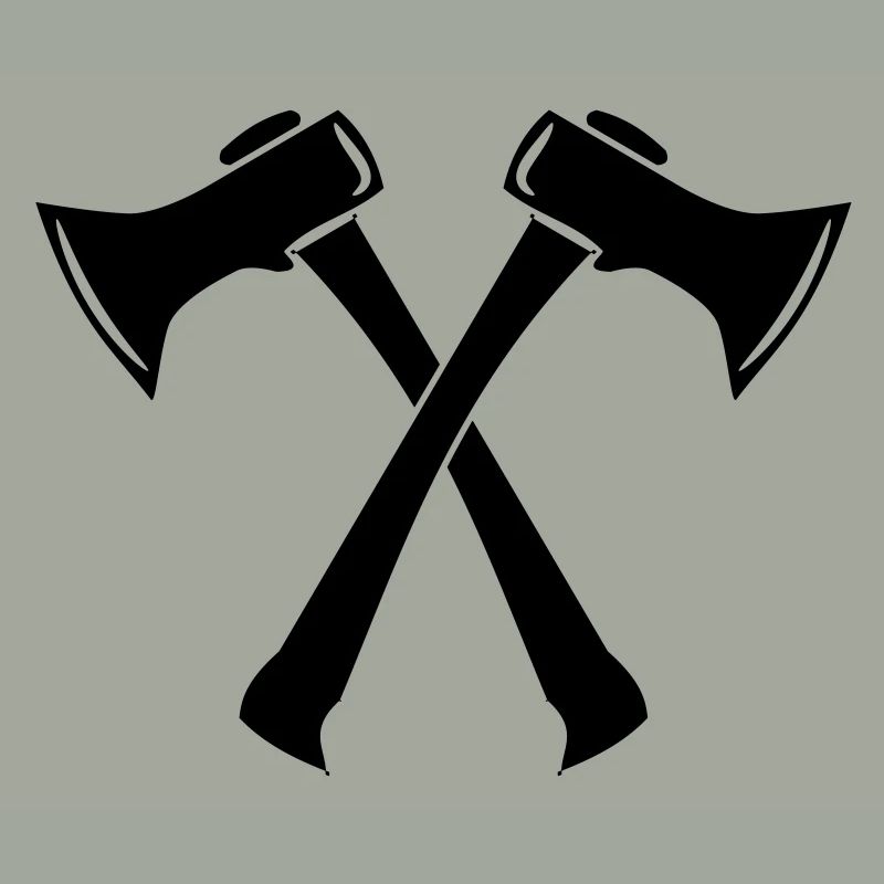 Axe axes lumberjack forest fire 1c