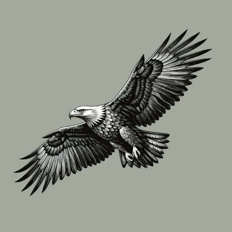 Le pygargue à queue blanche en vol - un symbole de liberté