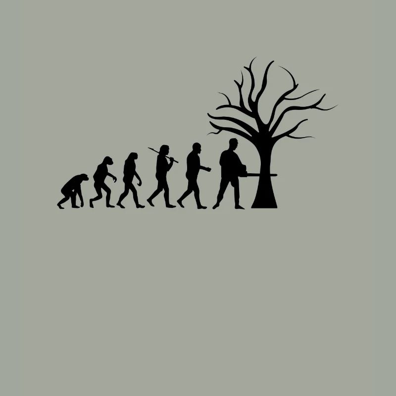Forestry Tshirt evolution funny gift