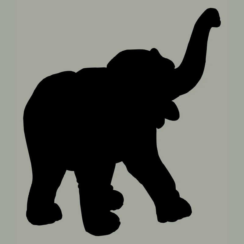 Fröhlicher junger Elefant aus dem Zirkus