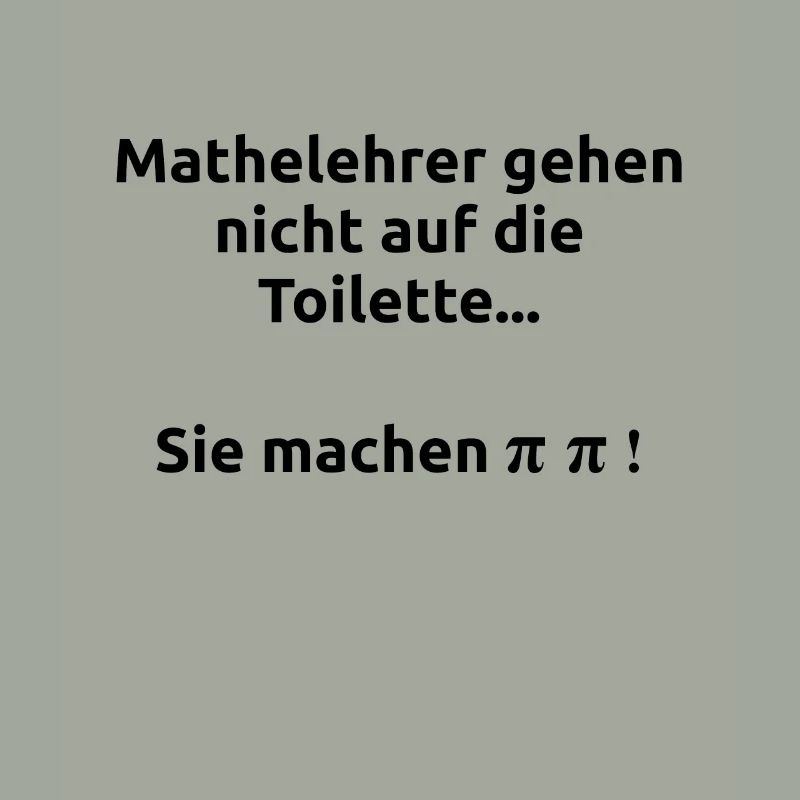 Mathelehrer Lehrer Spruch Pi Pipi Geschenk