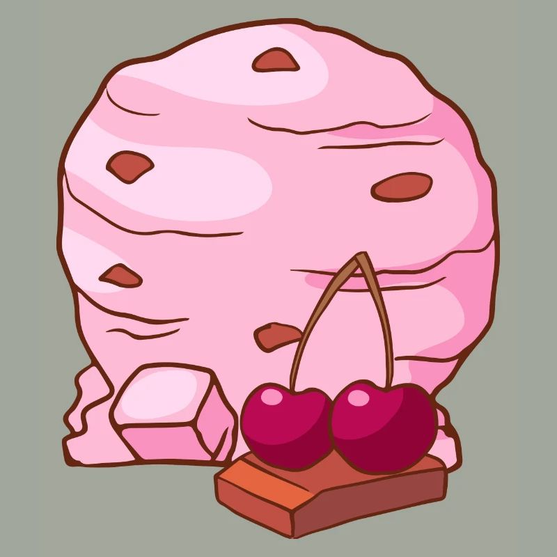 Kirsch Eis Speiseeis Eiskrem Eiscreme Kugeleis