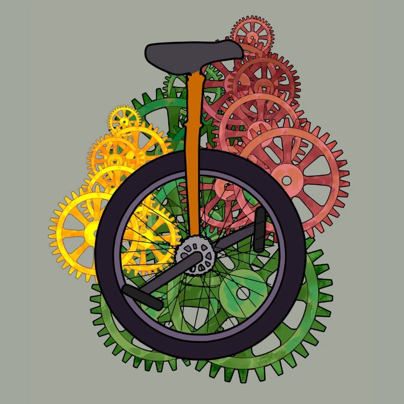 Machine monocycle technique Roue Roue Vélo