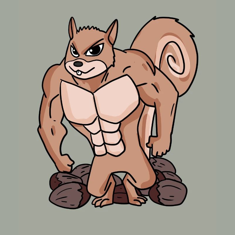Squirrels with muscles