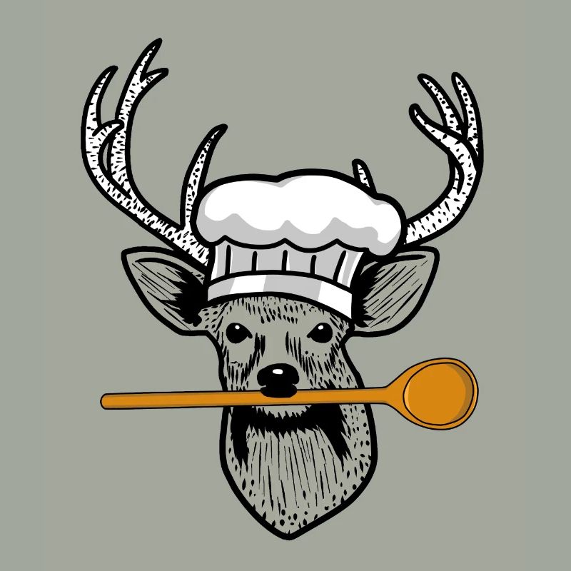 Willd Kitchen Chef Cooking Spoon Hirschkopf Restaurant