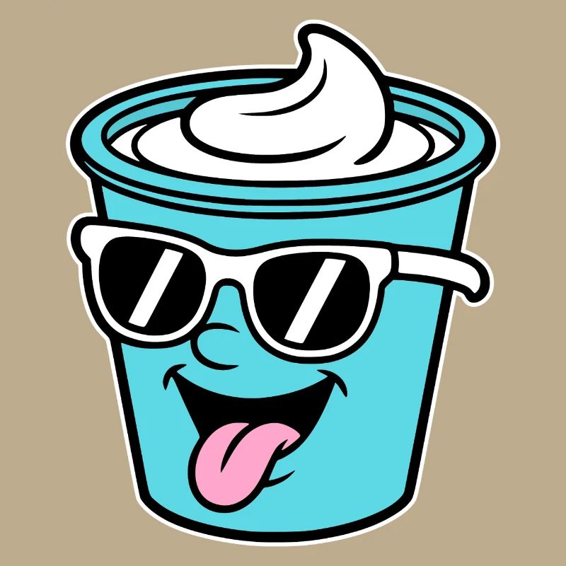 tasses Crème Frech Yaourt Crème Crème Glace Pudding