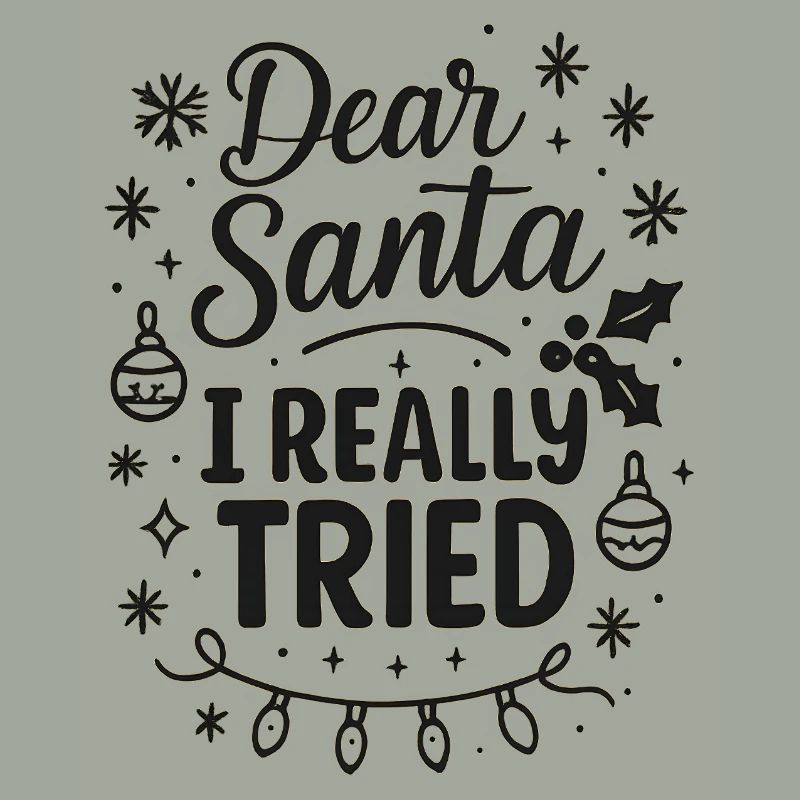 Dear Santa I Really Tried
