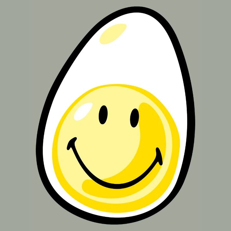 Smiley Hardboiled Egg