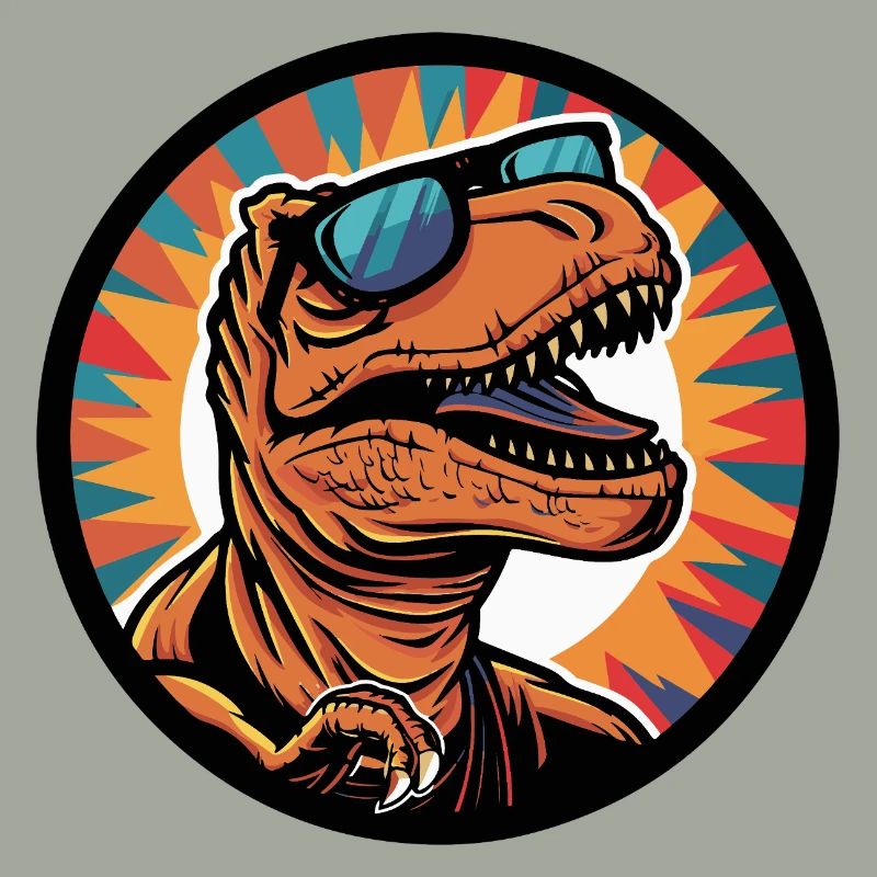 Dinosaurier T-Rex Cool Comic