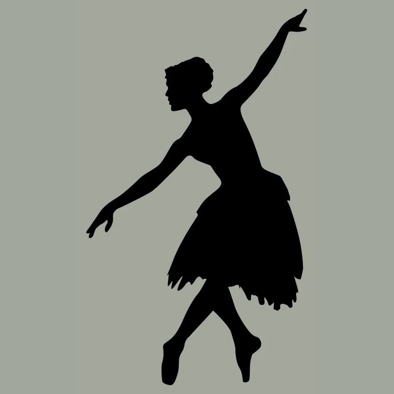 Vektor Balletttänzer Silhouette