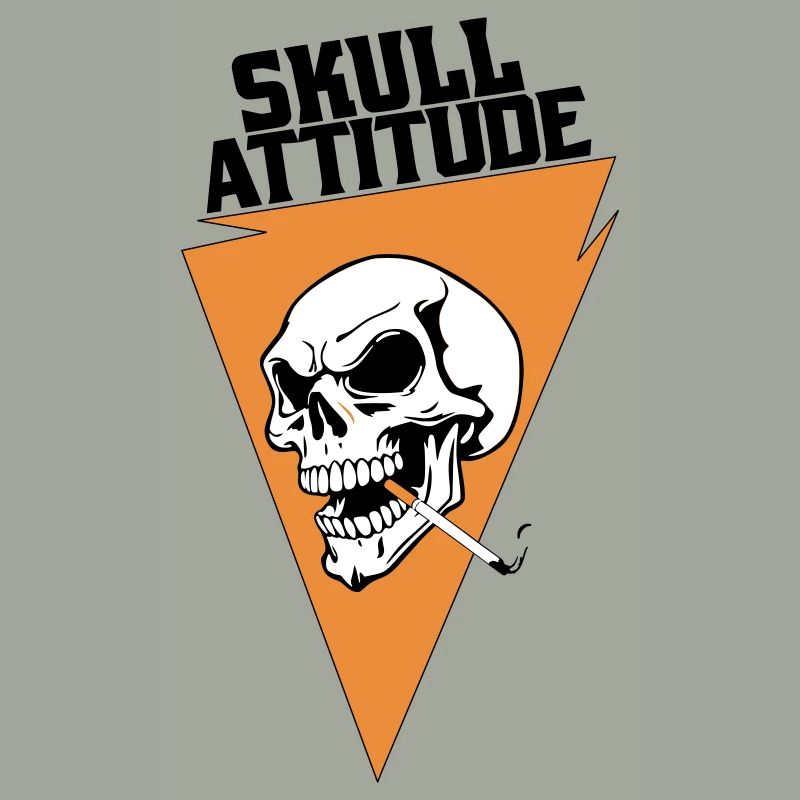 Rebel Skull with Triangle Cigarette