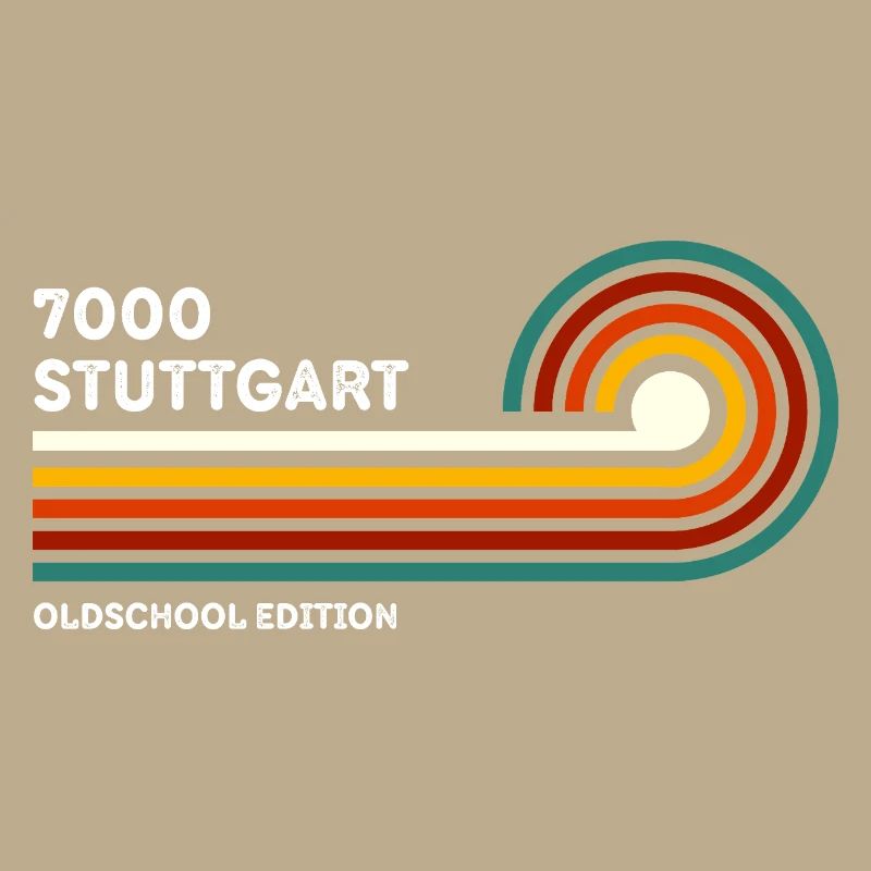 Stuttgart Retro Chemise 7000 Code postal 80s