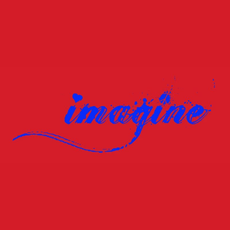 Imagine Blaue Farbklecks Script