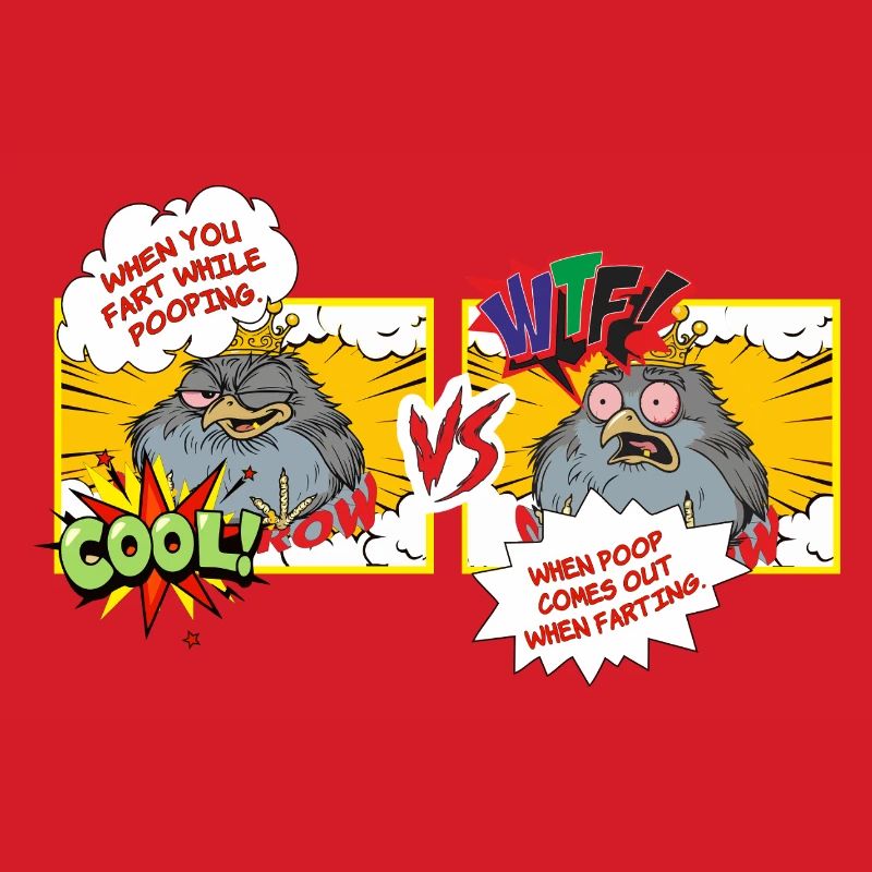 Vogelwitz: Fäkal-Showdown Cartoon