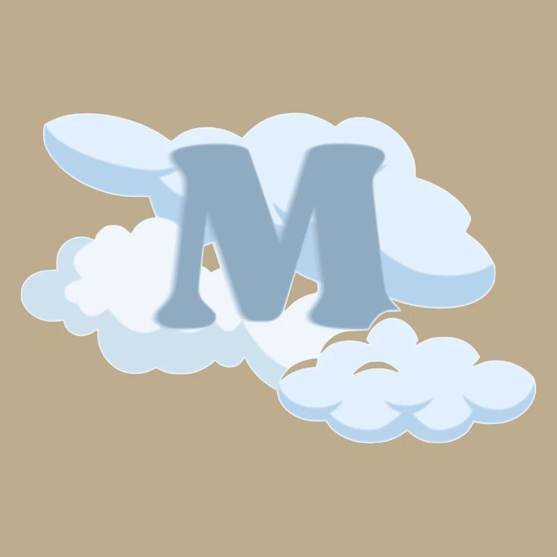 Blue Letter M