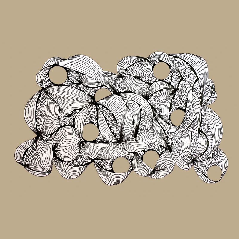 Lined Leaf Weave Pattern