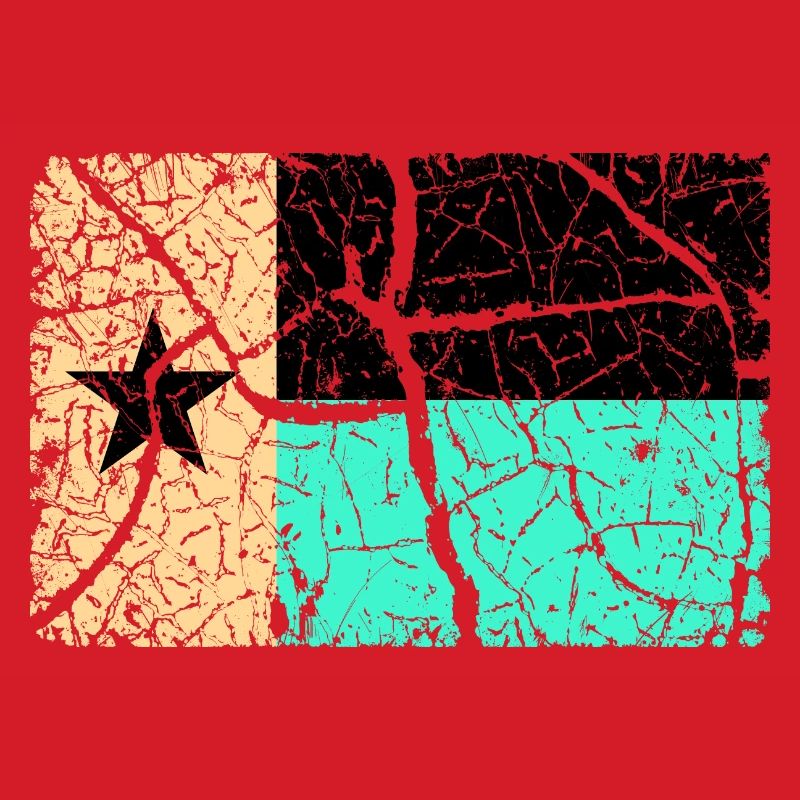 Texas Flagge - INVERTIERT