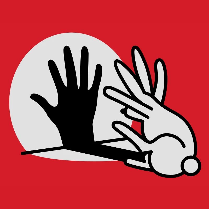Chinese shadow hand rabbit