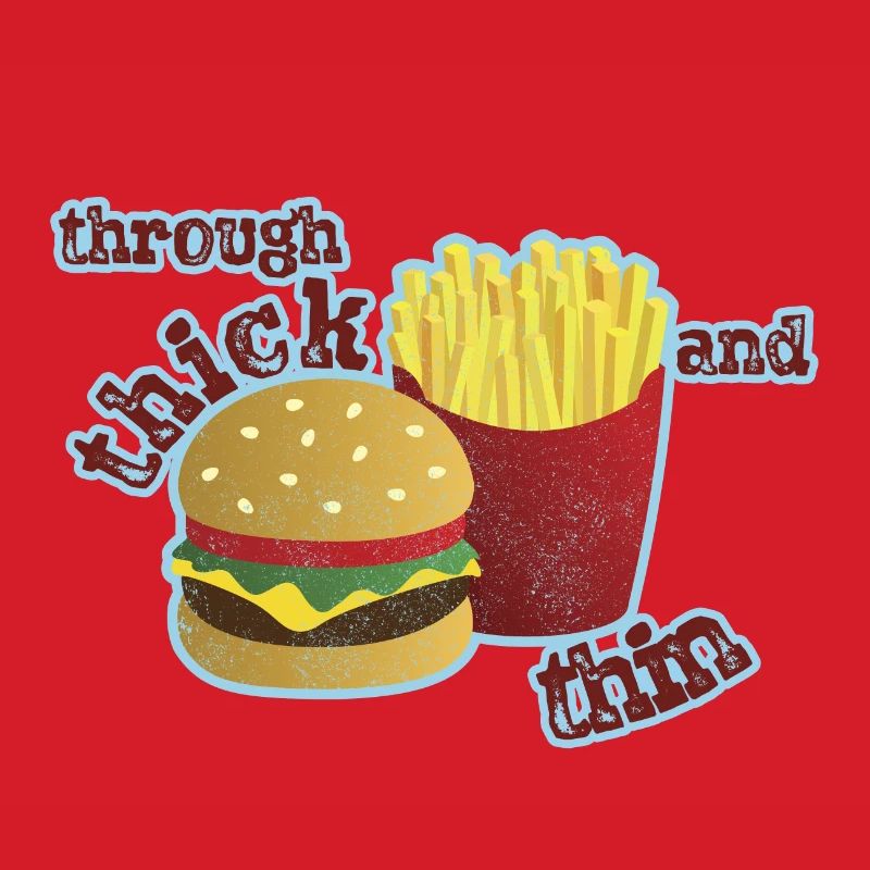 Burger mit Pommes