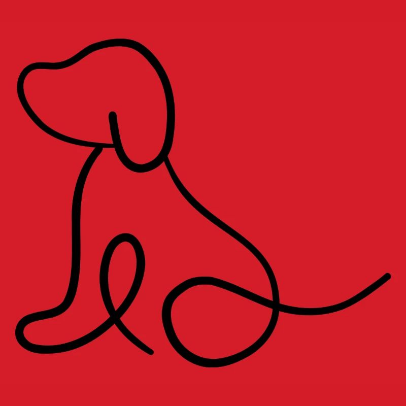 Hundewelpen OneLine