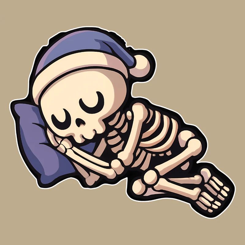 Cute bone sleeper with sleepy cap