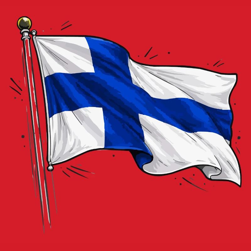 Drapeau de la Finlande