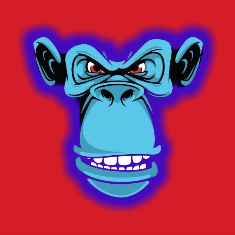 Blauer Affe