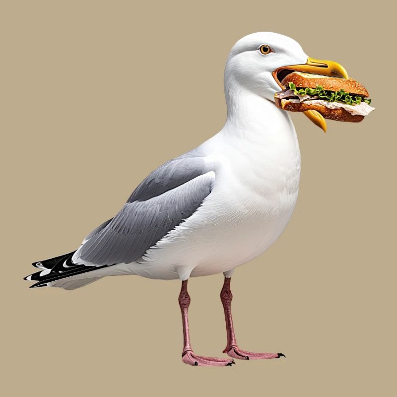 Silbermoewe-mit-Fischbroetchen