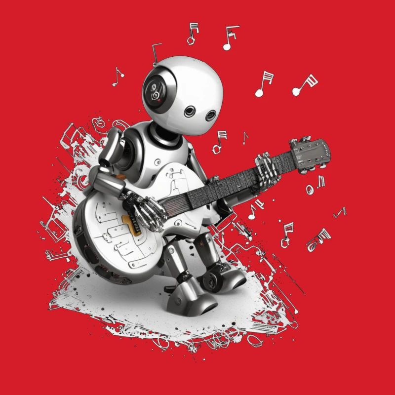 Gitarre spielender Roboter