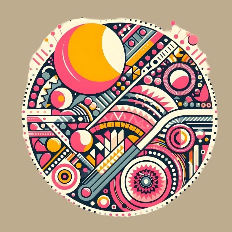 Neon Geometry — Orbit Bloom