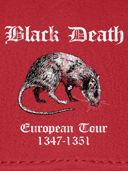 SATIRISCHES HALLOWEEN DESIGN: BLACK DEATH