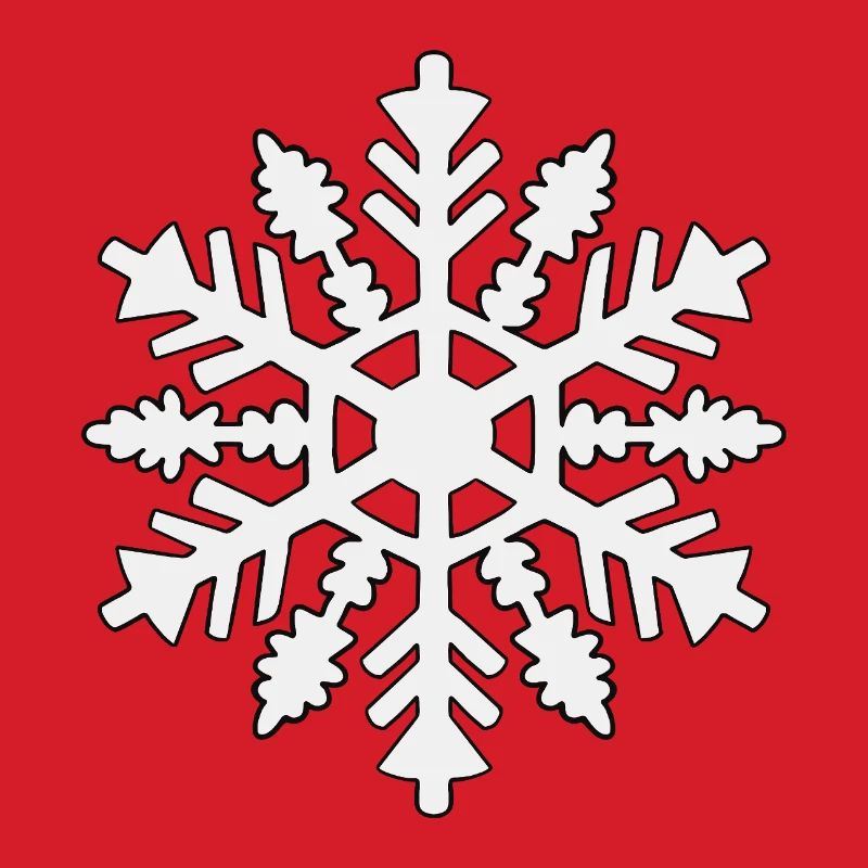 Schneeflocken-Silhouette