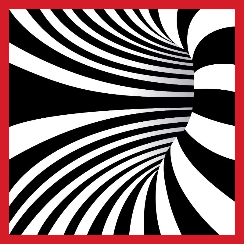 Ondes Noir et Blanc Hypnotiques