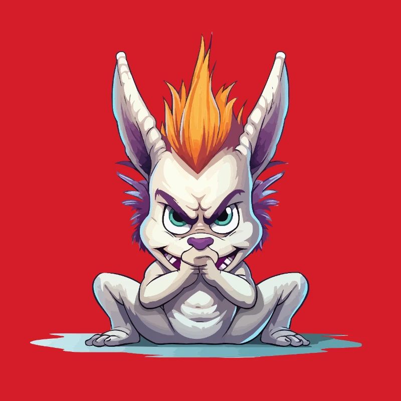 Angry Mohawk Bunny