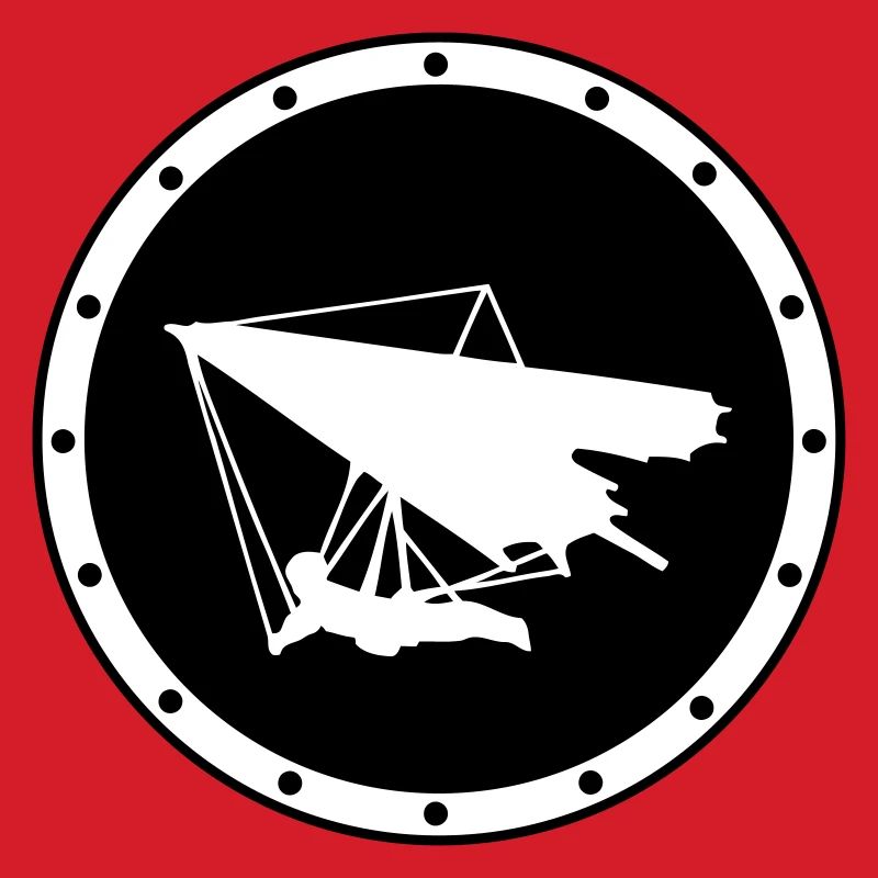 Minimalistisches Ring-Delta-Flügelabzeichen