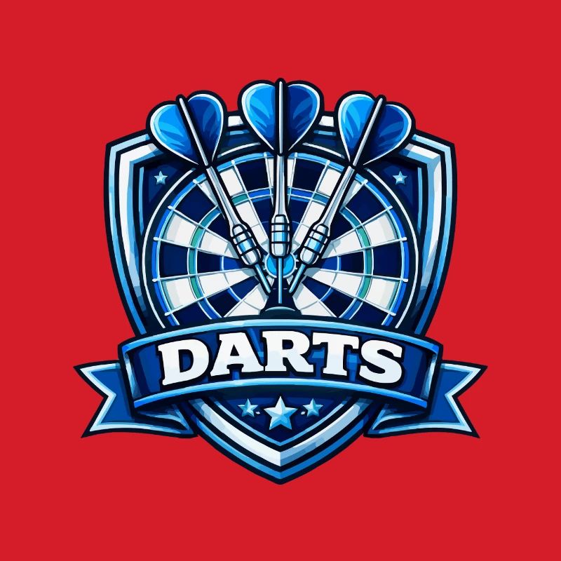 Blauer Darts Shield Logo