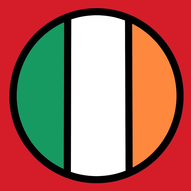 Cercle du drapeau irlandais