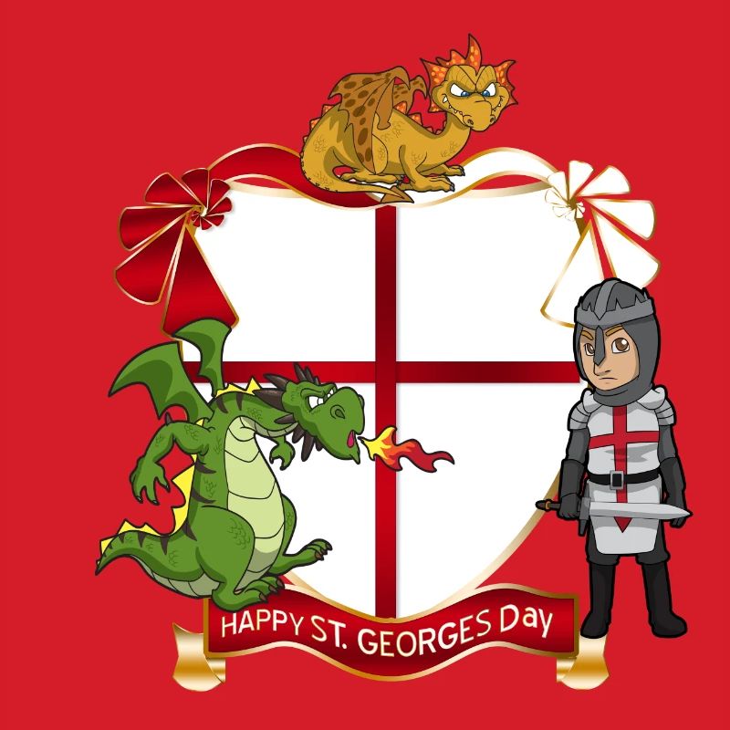 Écusson de Saint-Georges Chevalier Dragon