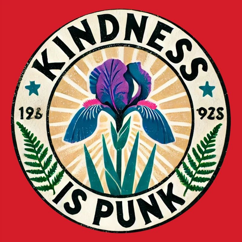 Freundlichkeit ist Punk-Iris-Patch