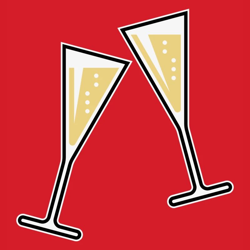 2 Sektgläser (Sekt / Trichter / Zu / 3C)