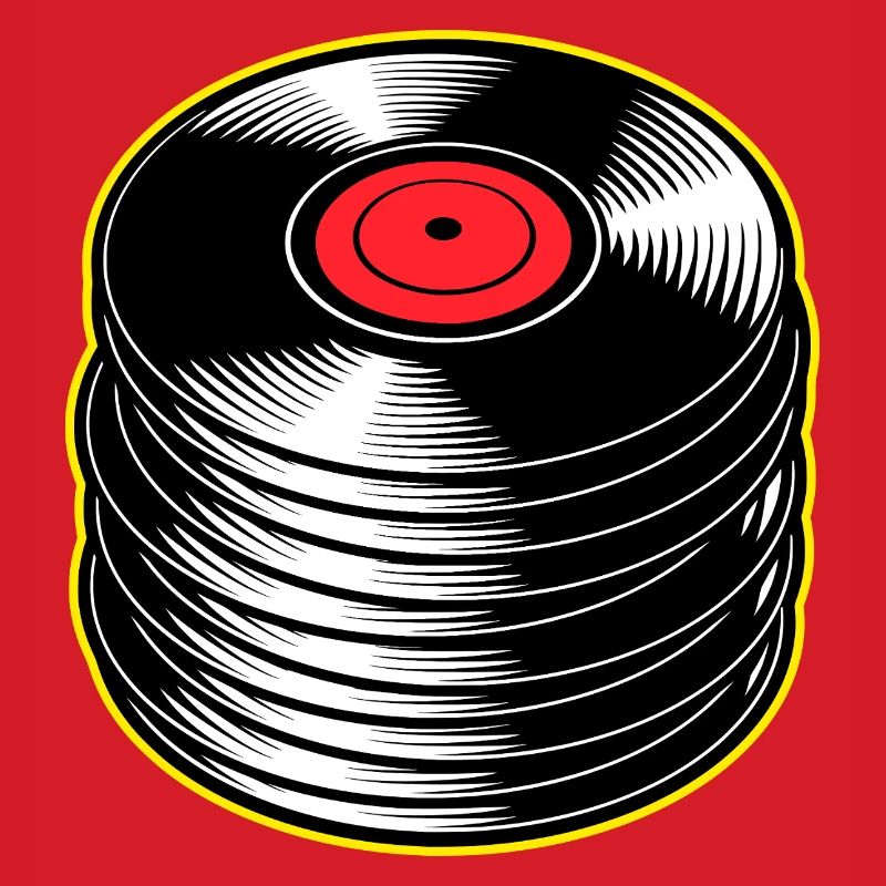 Stack d’albums vinyles